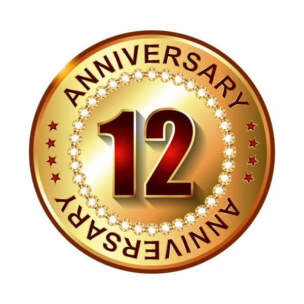 Vecteurs pour Anniversaire de 12 ans, Illustrations libres de droits