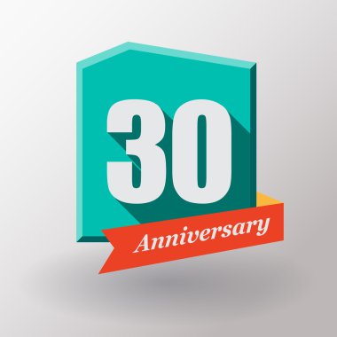 Kurdele ile 30 yıldönümü etiket