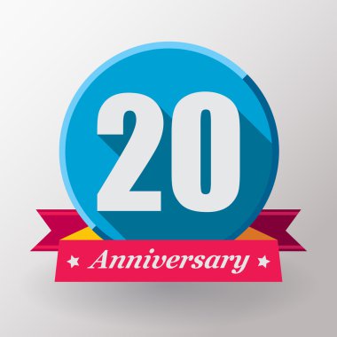 Kurdele ile 20 Yıldönümü etiket