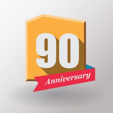 Kurdele ile 90 yıl dönümü etiket