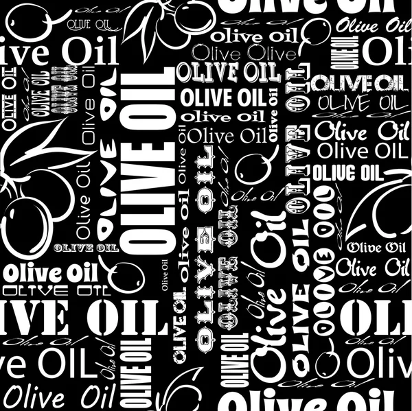 Olijfolie naadloze patroon — Stockvector