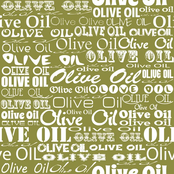 Olive oil seamless pattern — Stock Vector