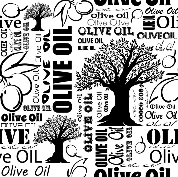 Motif sans couture olive — Image vectorielle