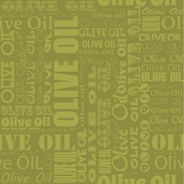 Olive oil seamless pattern — Stock Vector