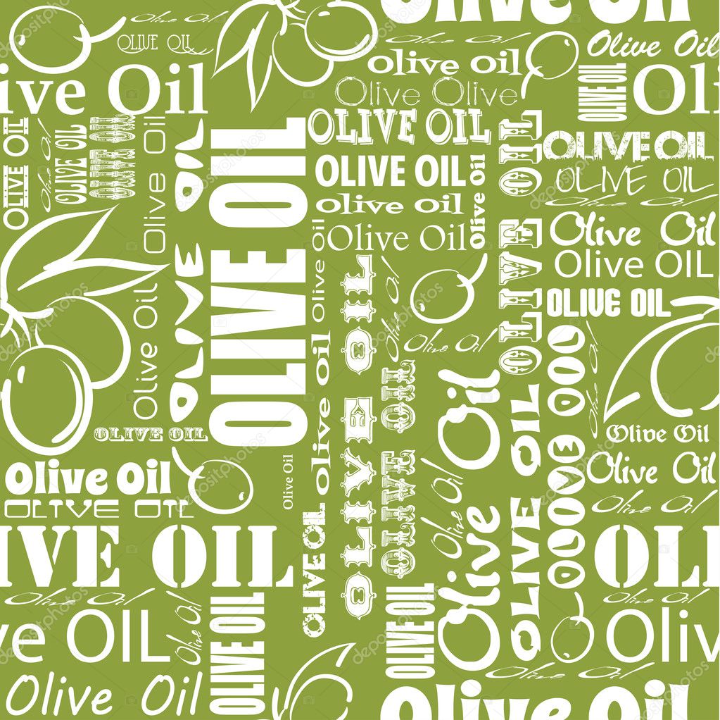 Olive oil seamless pattern background