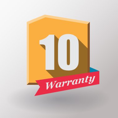 10 garanti etiket tasarımı