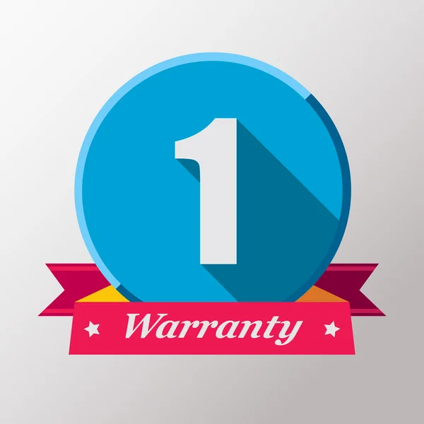 1 Warranty label design — Stock Vector