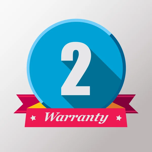 2 Warranty label design — Stock Vector