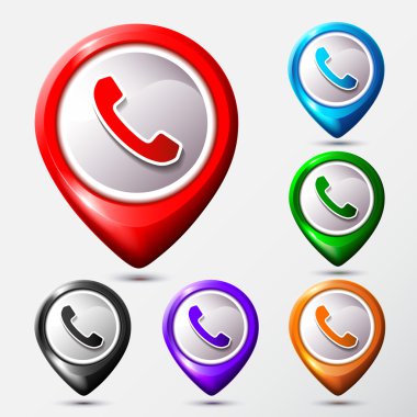 Harita konumu simgeler telefon.