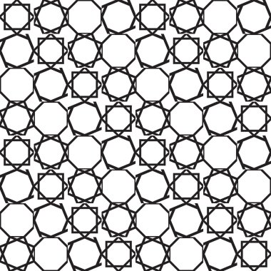 Dikişsiz vintage geometrik desen.