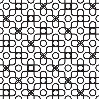 Dikişsiz vintage geometrik desen.