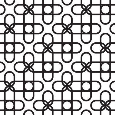 Dikişsiz vintage geometrik desen.