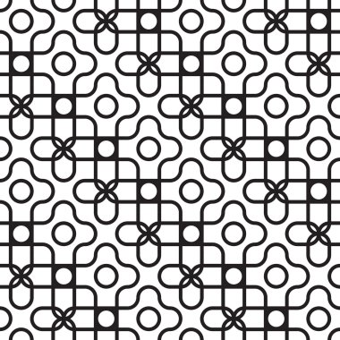 Dikişsiz vintage geometrik desen.