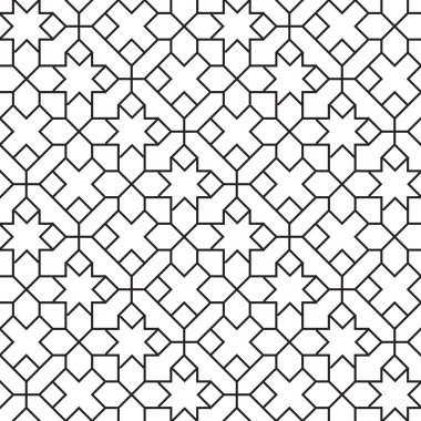 Sorunsuz Girih geometrik desen.