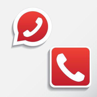 Phone icons set clipart