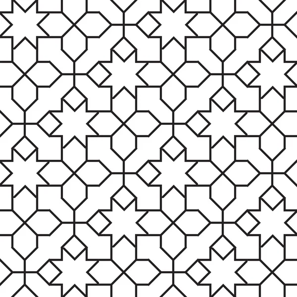 Nahtloses geometrisches Girih-Muster. — Stockvektor