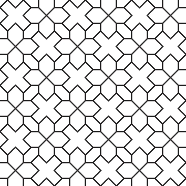 Sorunsuz Girih geometrik desen. — Stok Vektör