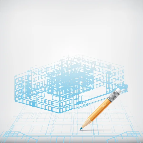 Fondo del proyecto arquitectónico — Vector de stock