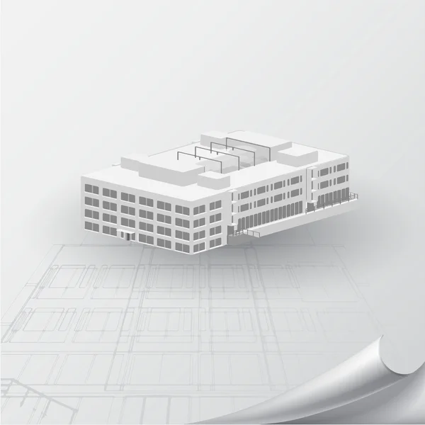 Achtergrond voor architecturaal project — Stockvector