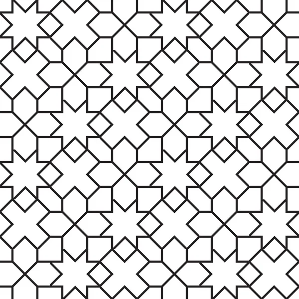 Nahtloses geometrisches Girih-Muster. — Stockvektor