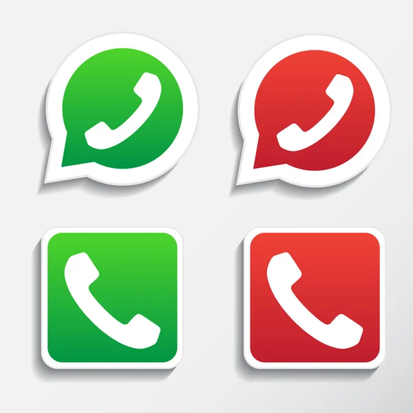 Phone icons set — Stock Vector