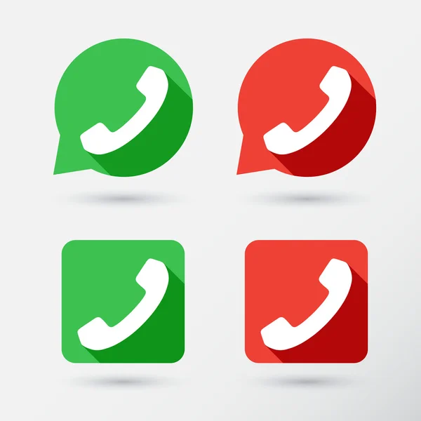 Telefoon icons set — Stockvector