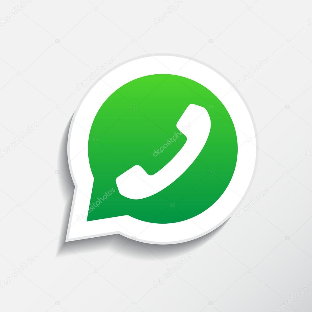 Phone icon in speech bubble, vector