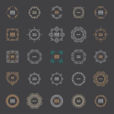 Abstract line geometric frame