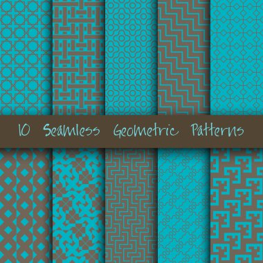 Grunge Seamless Geometric Patterns