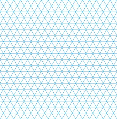 Isometric grid paper seamless pattern