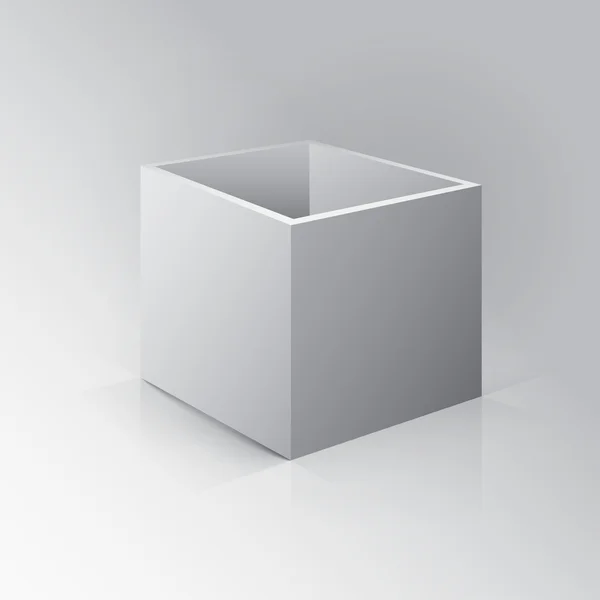 Maquette 3D Open Box — Image vectorielle