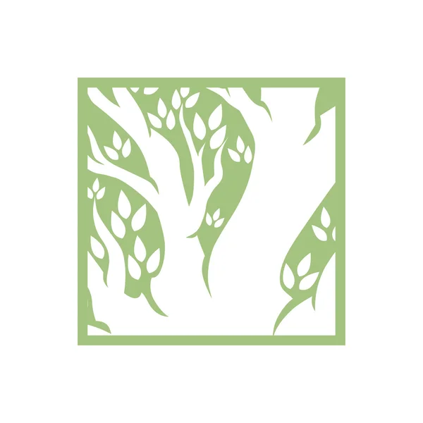 Tree logotyp mall — Stock vektor