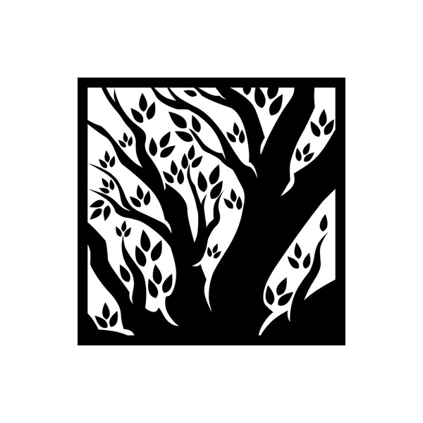 ツリーのロゴのテンプレート — ストックベクタ