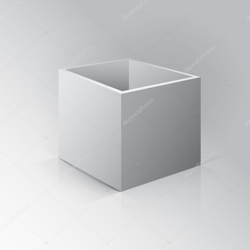 Download 3D Open Box Mockup — Stock Vector © GalaStudio #77064043