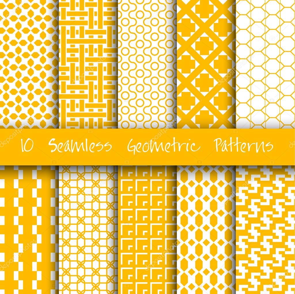 Grunge Seamless Geometric Patterns