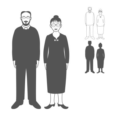 nice adult woman and man