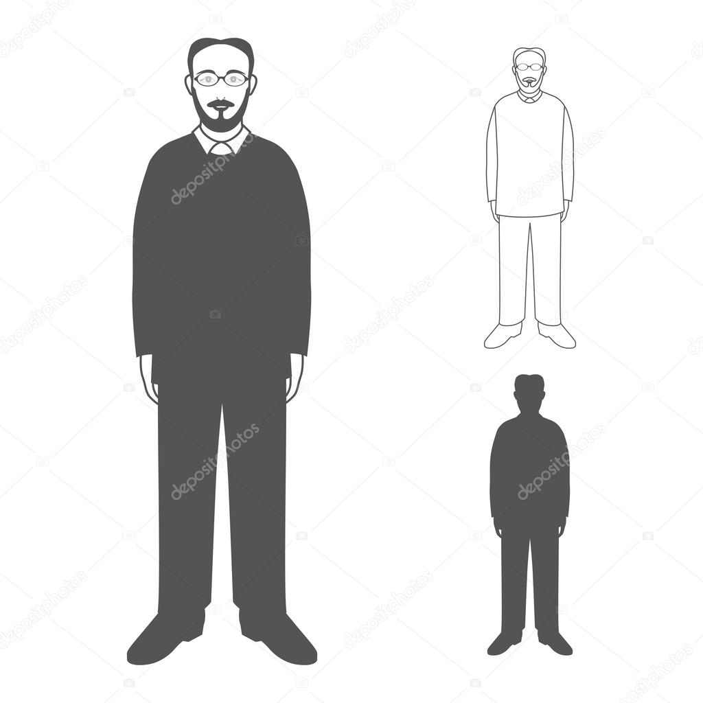 Images Vectorielles De Casual Homme Debout Vecteurs Graphiques Vectoriels Libres De Droits