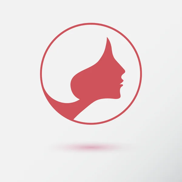 Icono de moda mujer — Vector de stock