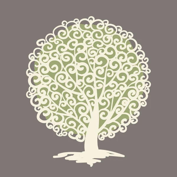 Modelo de logotipo da árvore — Vetor de Stock