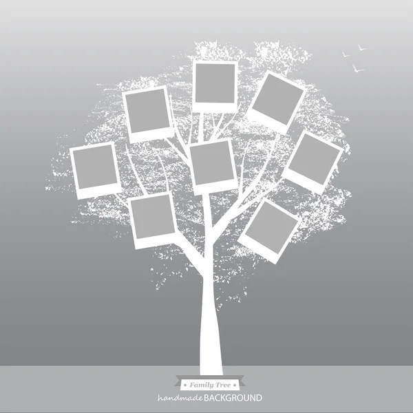 Ruky nakreslené rodinný strom — Stockový vektor