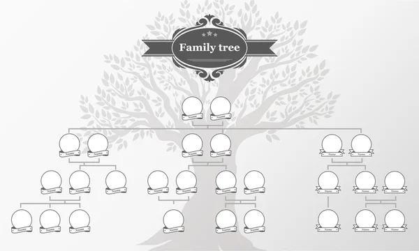 Albero genealogico della tua famiglia . — Vettoriale Stock