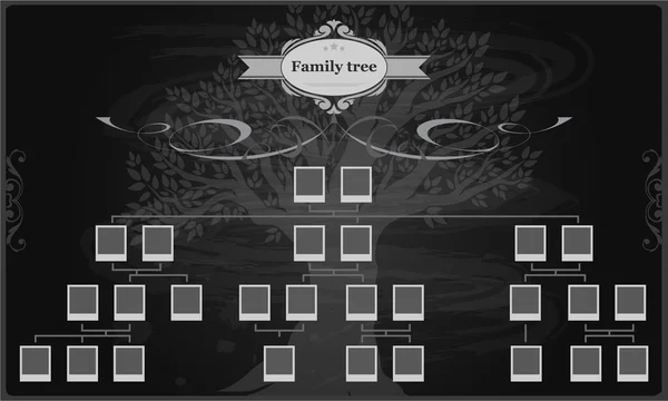 Albero genealogico della tua famiglia . — Vettoriale Stock