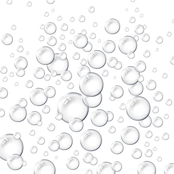 Water bubbels patroon — Stockvector