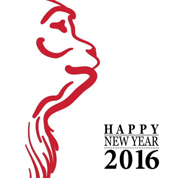 Κάρτα νέου έτους 2016 — Διανυσματικό Αρχείο