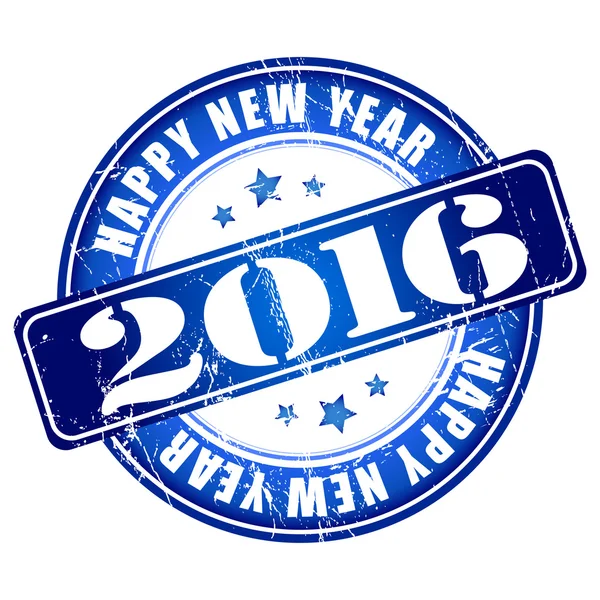 Feliz año nuevo sello — Archivo Imágenes Vectoriales