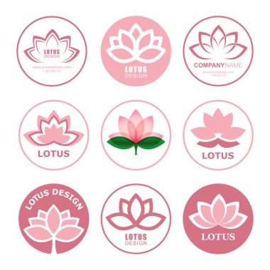 Lotus çiçeği simgeler