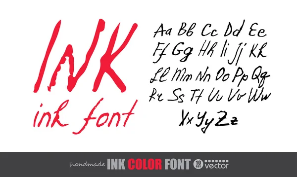 Handwritten ink font. — Διανυσματικό Αρχείο