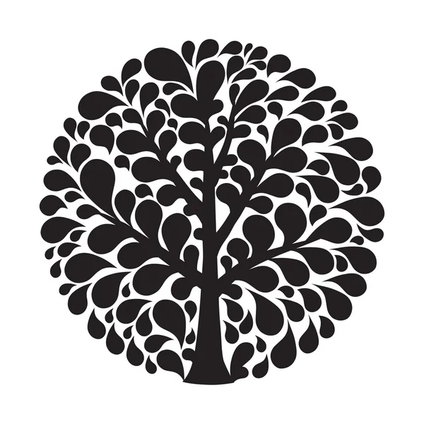 ツリーのロゴのテンプレート — ストックベクタ
