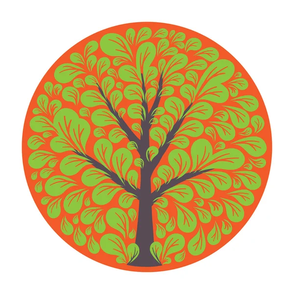 Modèle de logo arbre — Image vectorielle