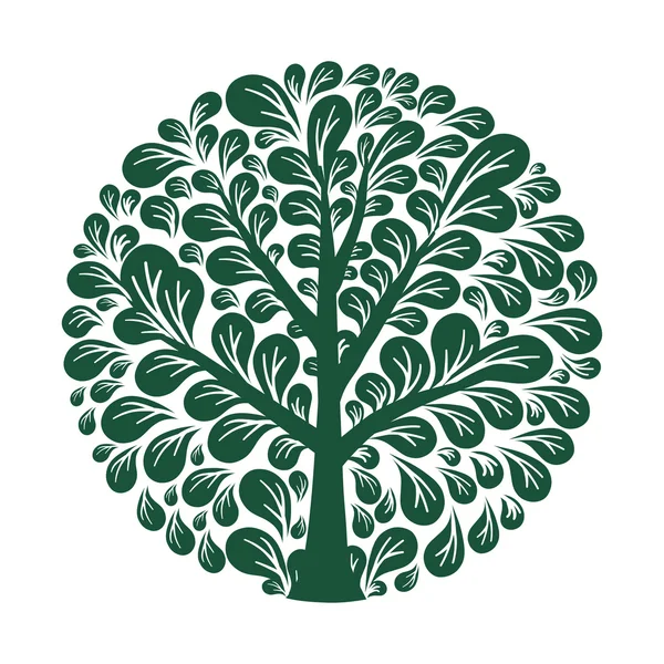 Szablon logo drzewo — Wektor stockowy